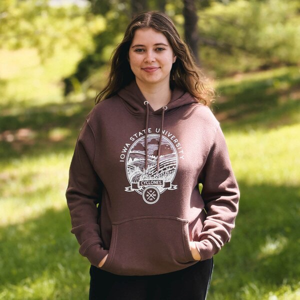 Uscape I-State Brown Frontier Midweight Hooded Sweatshirt